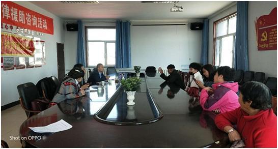 昭烏達南路街道西黑河村開展法律援助咨詢活動技術服務